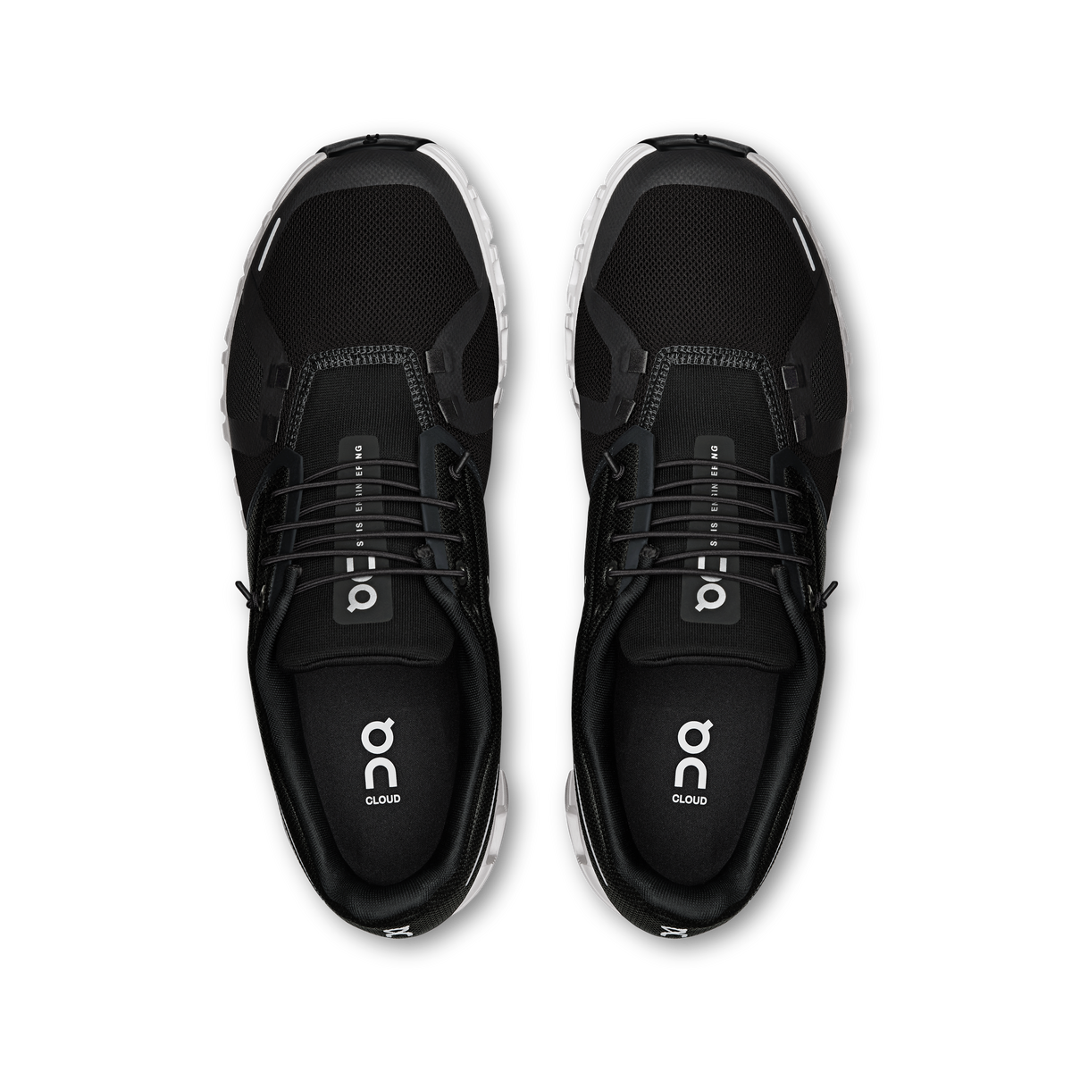 On Running Men's Cloud 6 Shoes - Black / White