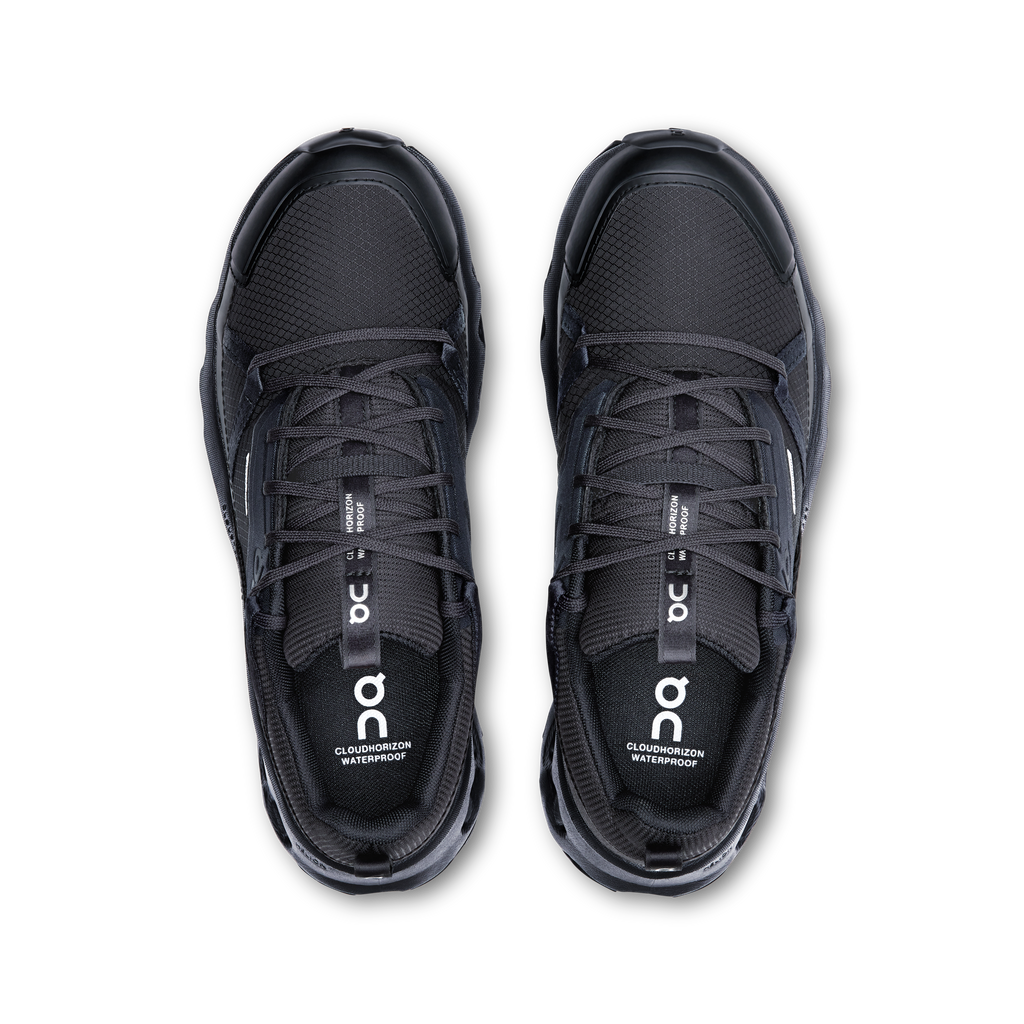 On Running Women's Cloudhorizon Waterproof Shoes - Black / Black
