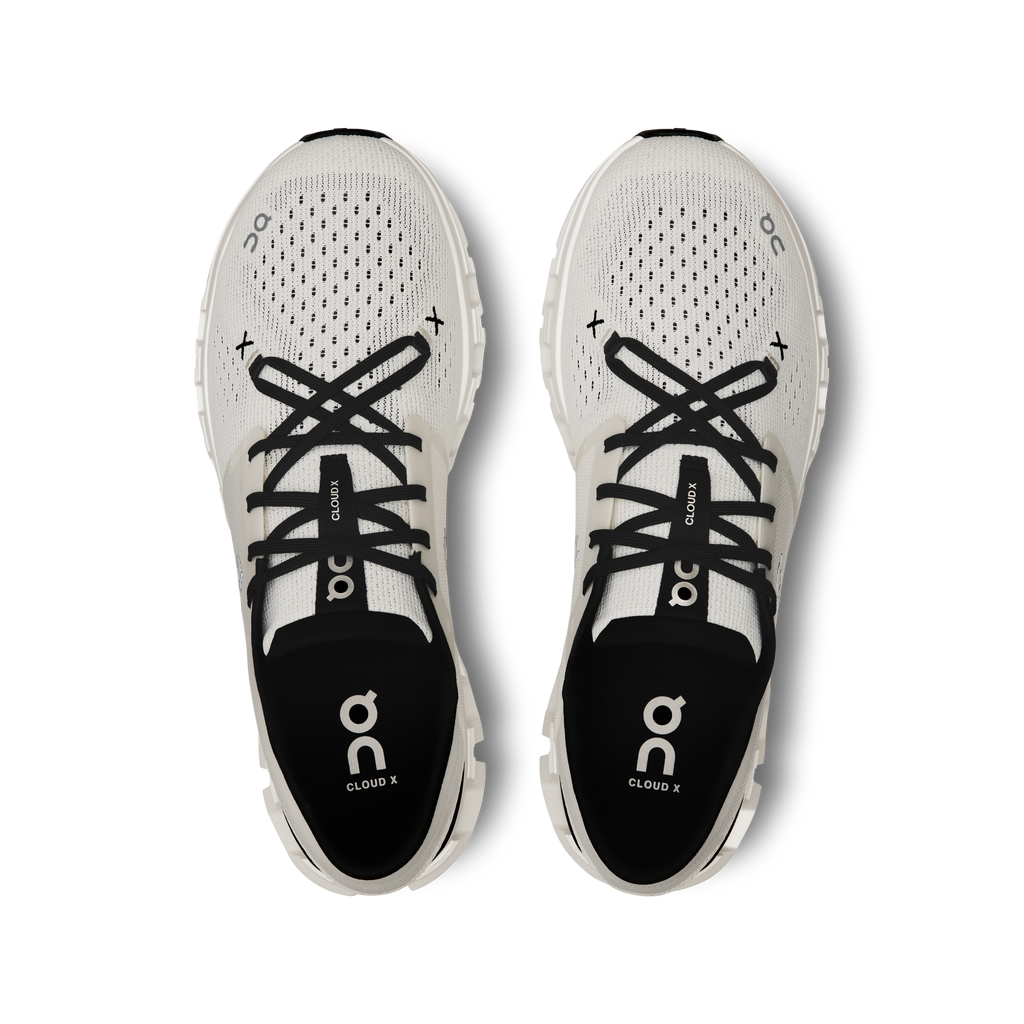On Running Men's Cloud X 4 Shoes - Ivory / Black