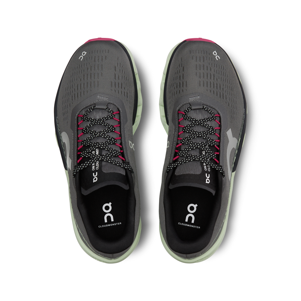On Running Women's Cloudmonster 2 Shoes - Asphalt / Lima