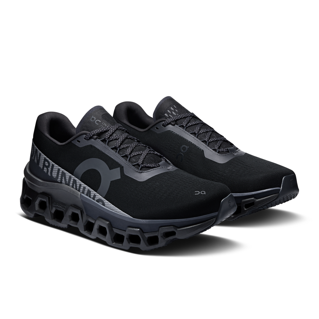 On Running Men's Cloudmonster 2 Shoes - Black / Black