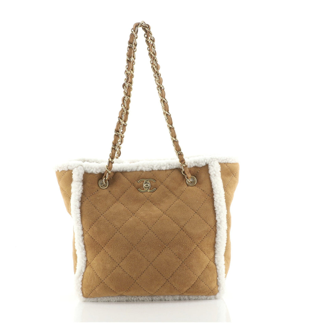 Coco Neige Shopping Tote Quilted Shearling Medium