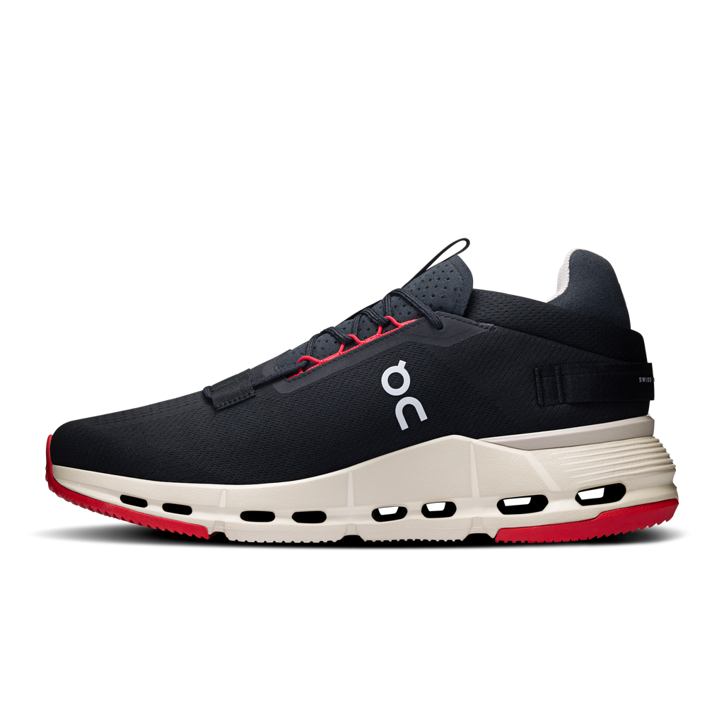On Running Men's Cloudnova 2 Shoes - Black / Red