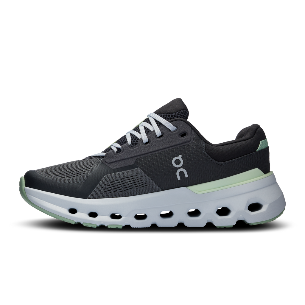 On Running Women's Cloudrunner 2 Wide Shoes - Shadow / Lima