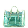 Coco Splash Shopping Tote Quilted PVC With Lambskin Medium