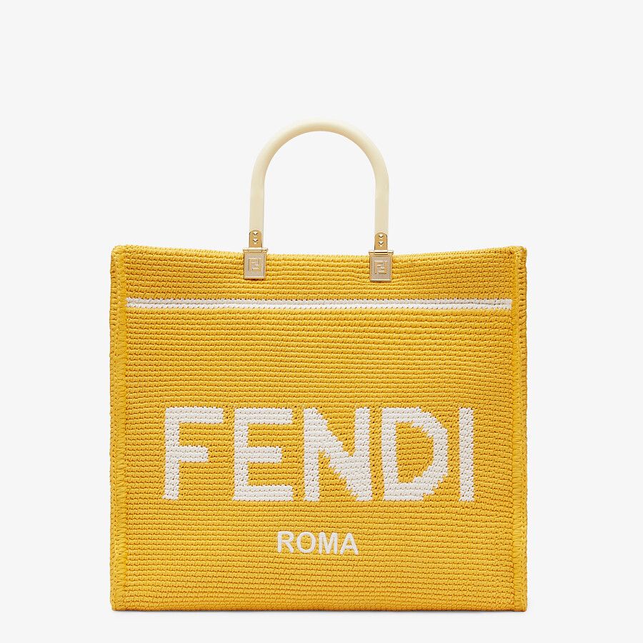 Fendi Cotton Crochet Shopper