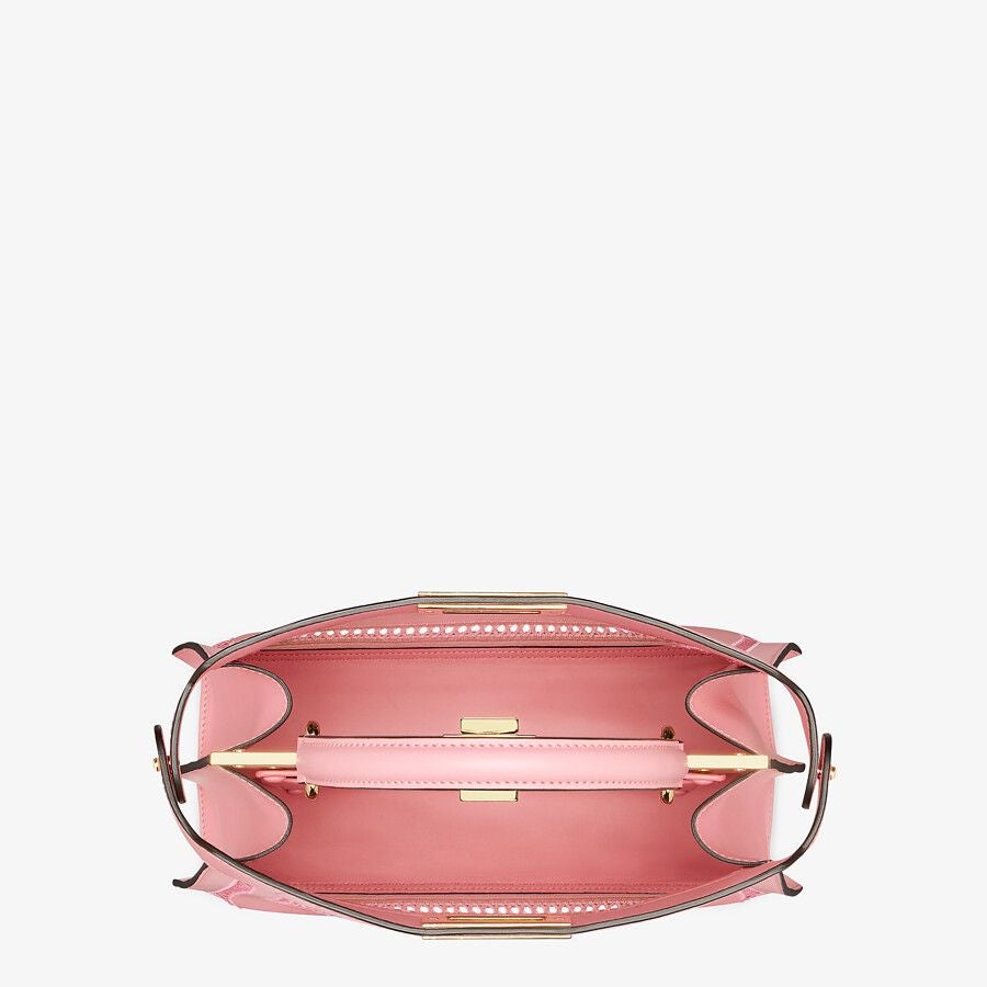 Fendi Medium Leather Bag With Embroidery