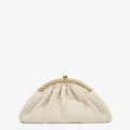 Fendi White Cotton-crochet Pochette