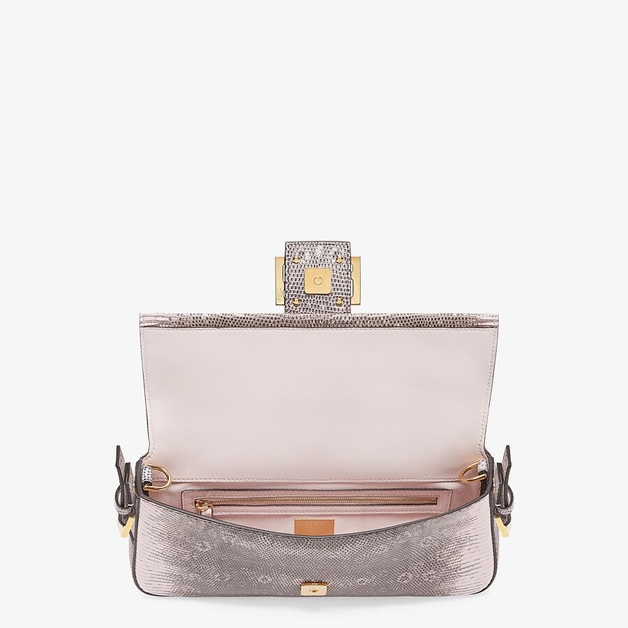 Fendi Pink Lizard Leather Re-edition Bag