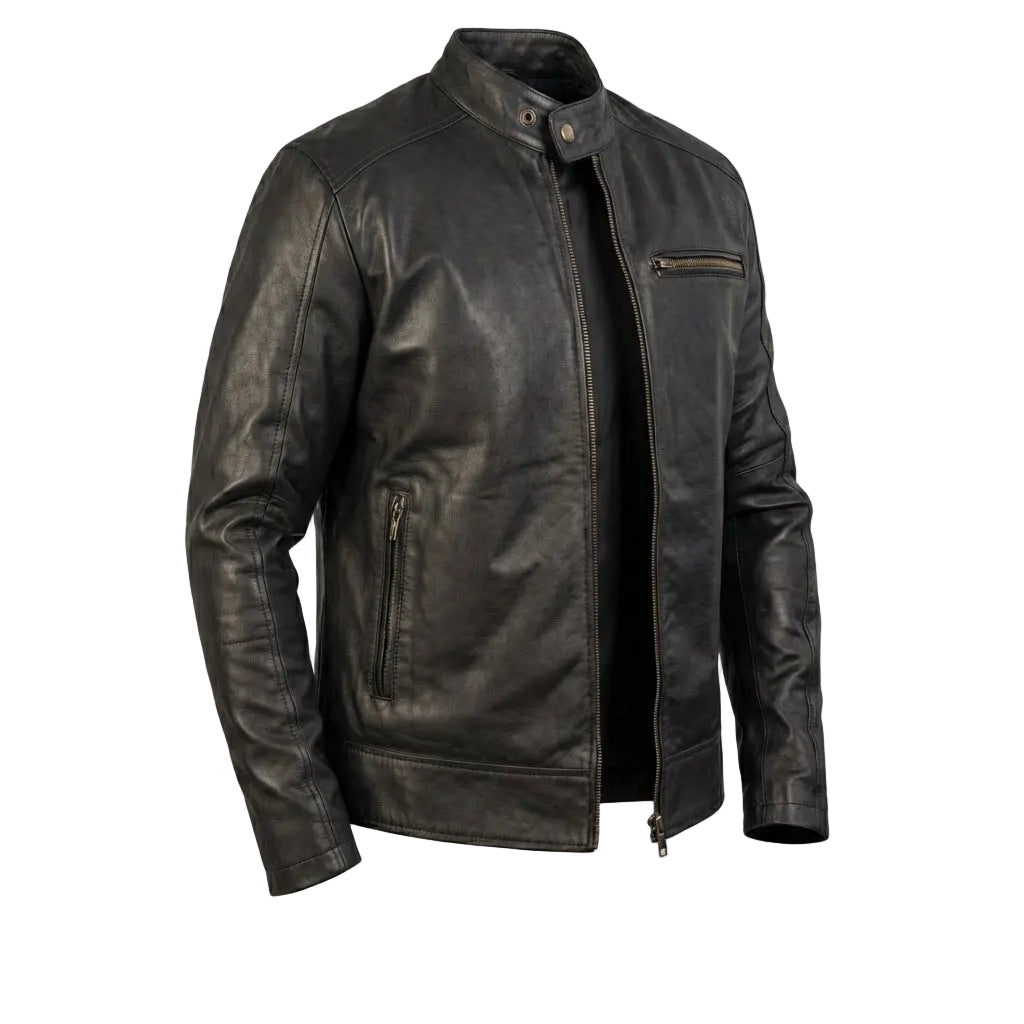 Chic Classic Black Leather Jacket