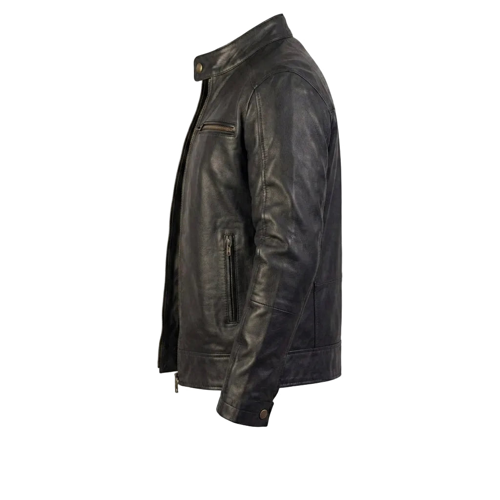 Chic Classic Black Leather Jacket