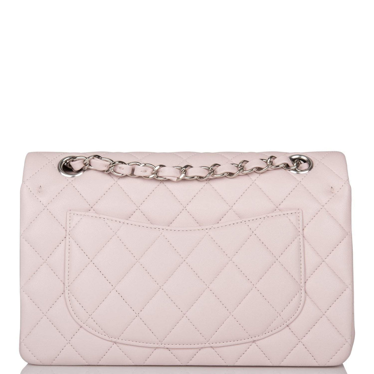 Chanel Small Classic Double Flap Bag Light Purple Lambskin Silver Hardware