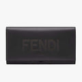 CONTINENTAL Black Leather Wallet