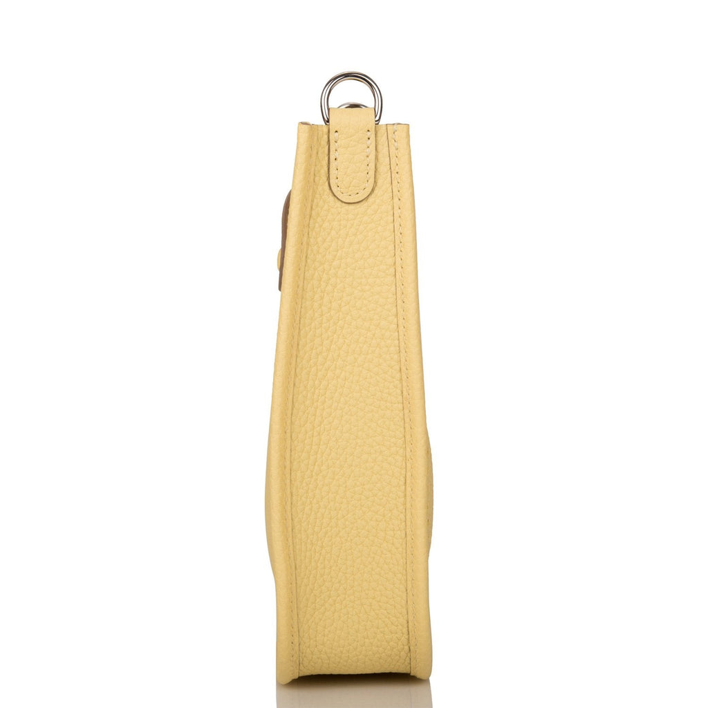 Hermes Jaune Poussin Clemence Evelyne TPM Bag Palladium Hardware