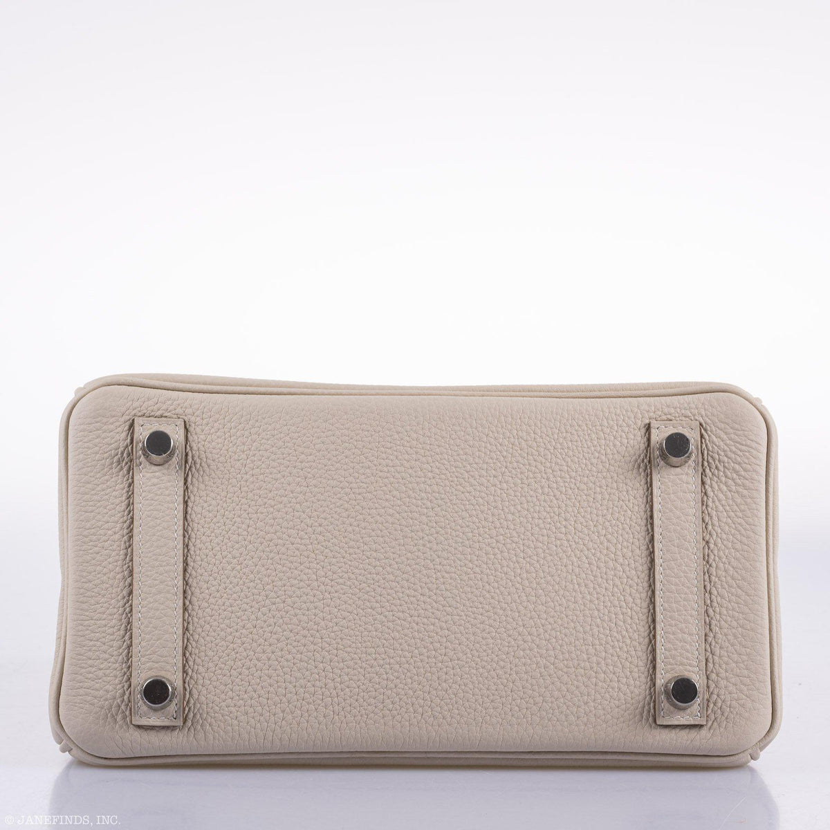 Hermes Birkin 25 Craie Togo Palladium Hardware