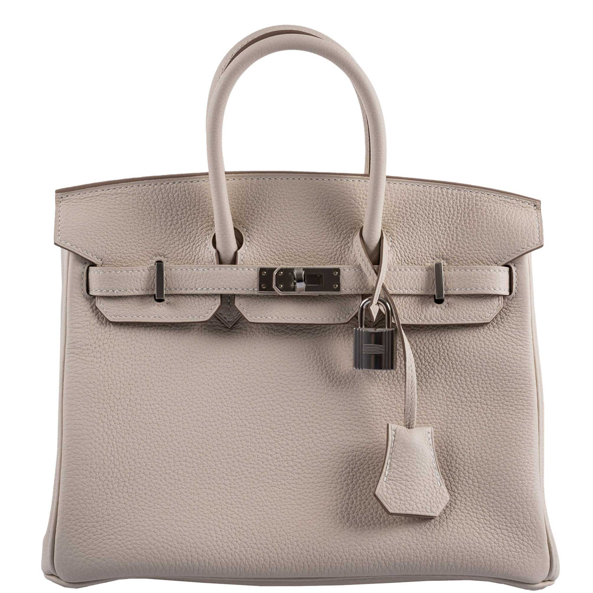 Hermes Birkin 25 Craie Togo Palladium Hardware
