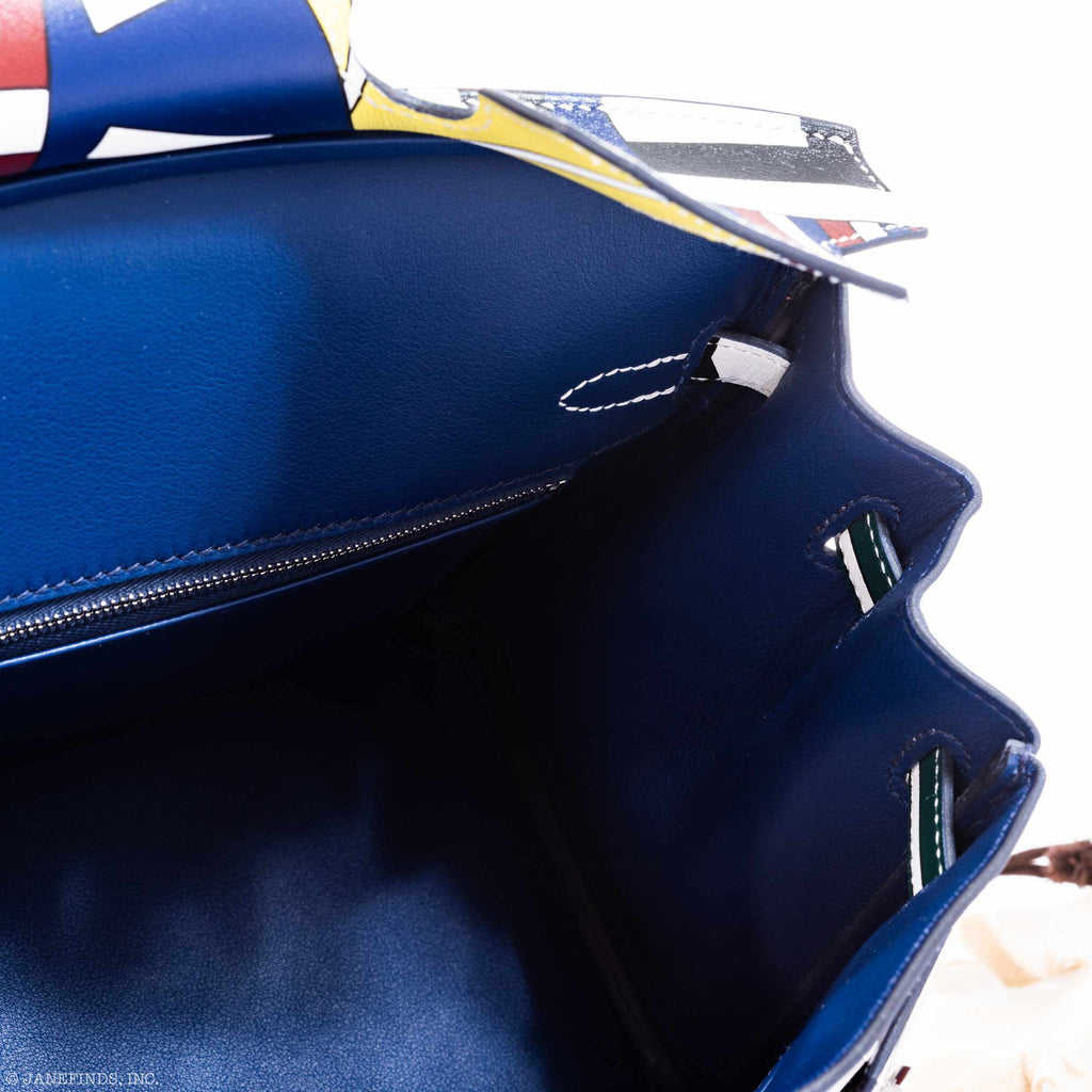 Hermes Birkin 25 "One Two Three And Away We Go!" Limited Edition By Nigel Peak Multicolor Swift Leather