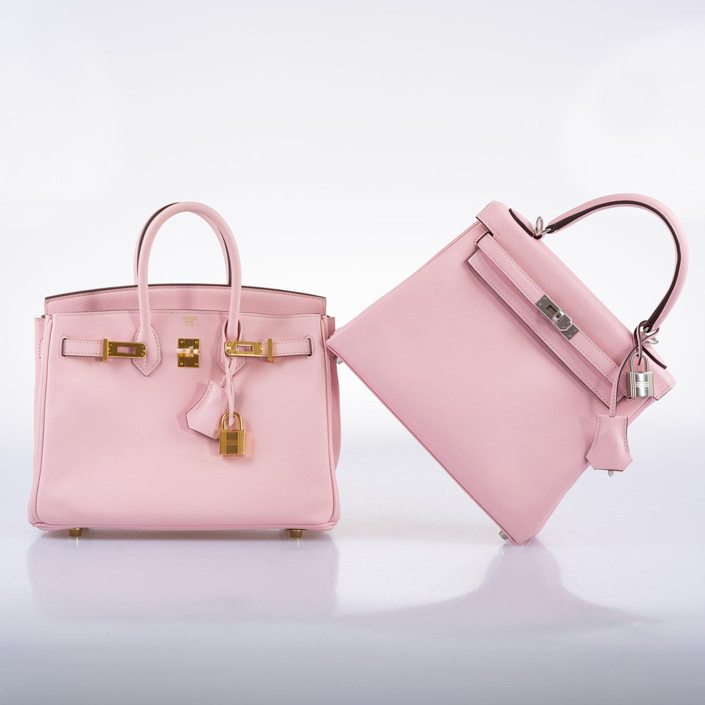 Hermes Birkin 25 Rose Sakura Swift leather Gold Hardware