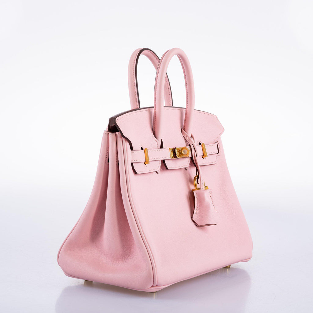 Hermes Birkin 25 Rose Sakura Swift leather Gold Hardware