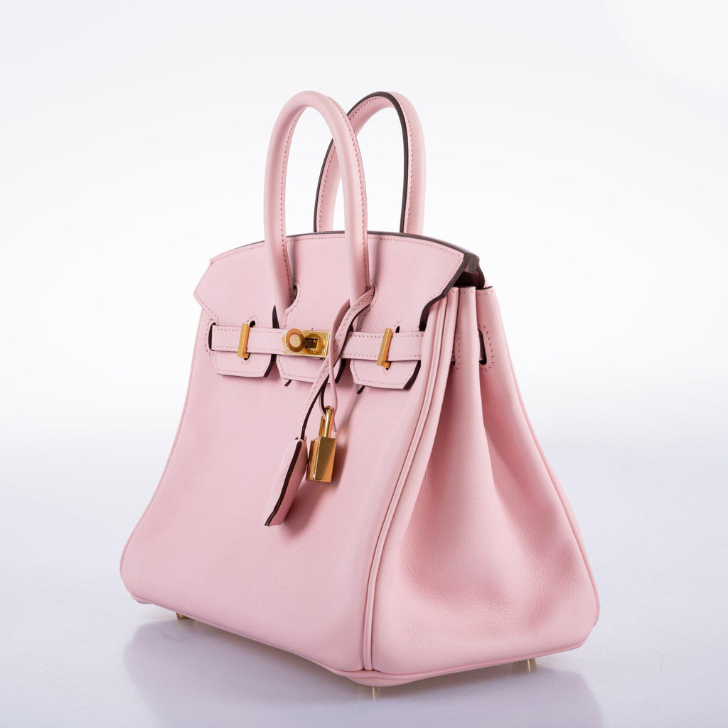 Hermes Birkin 25 Rose Sakura Swift leather Gold Hardware