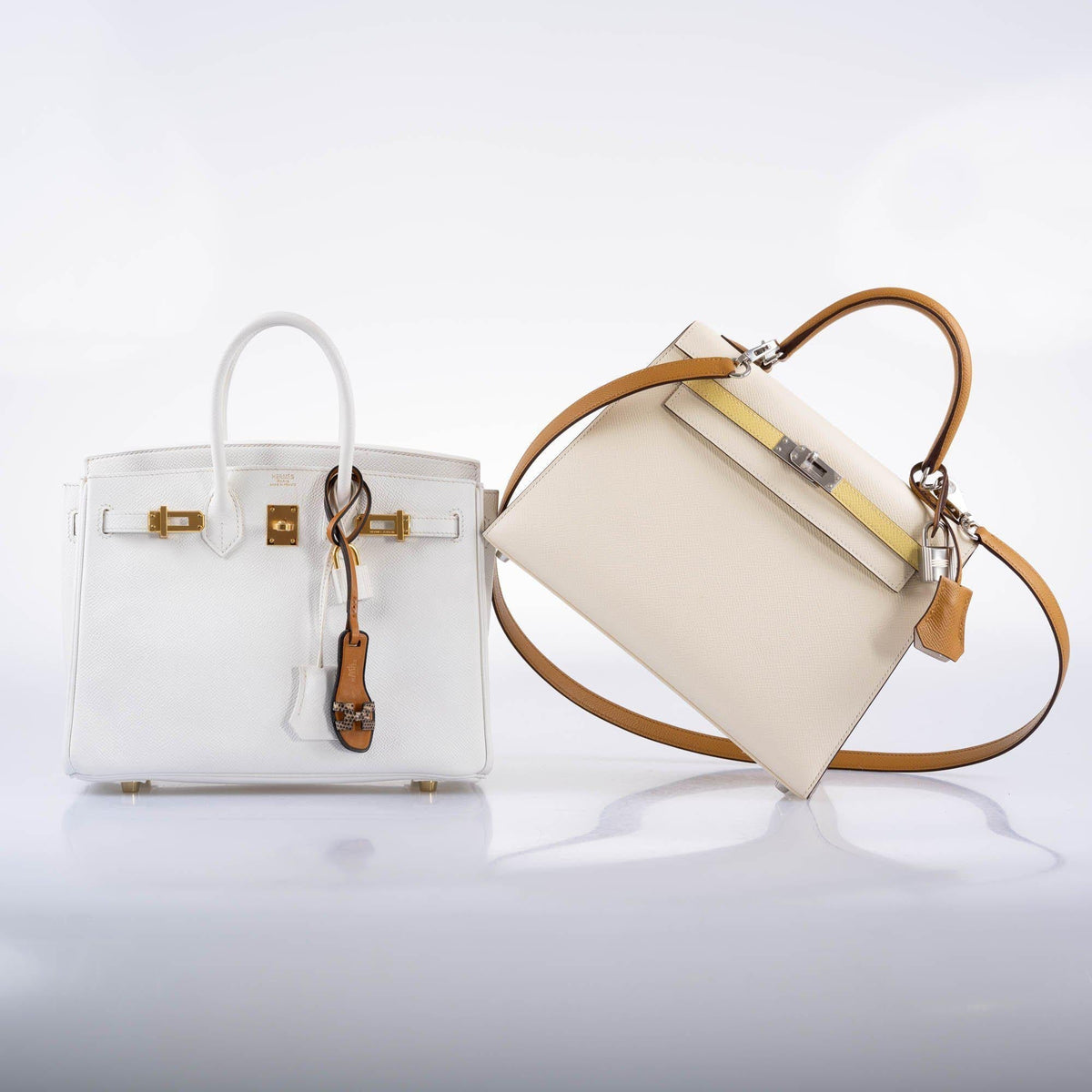 Hermes Birkin 25 White Epsom with Gold Hardware