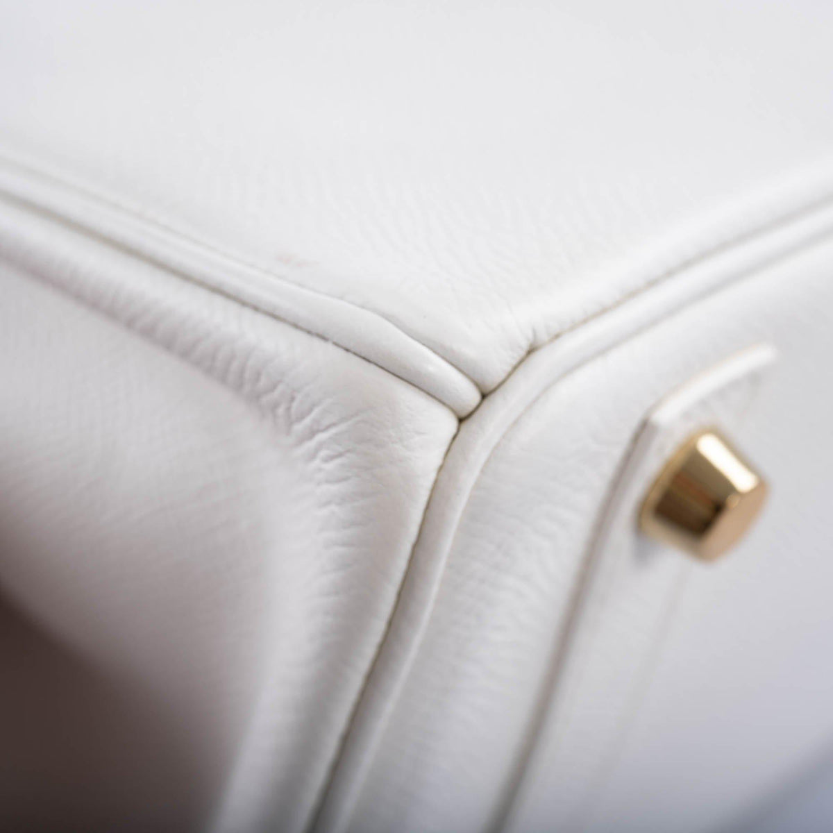 Hermes Birkin 25 White Epsom with Gold Hardware