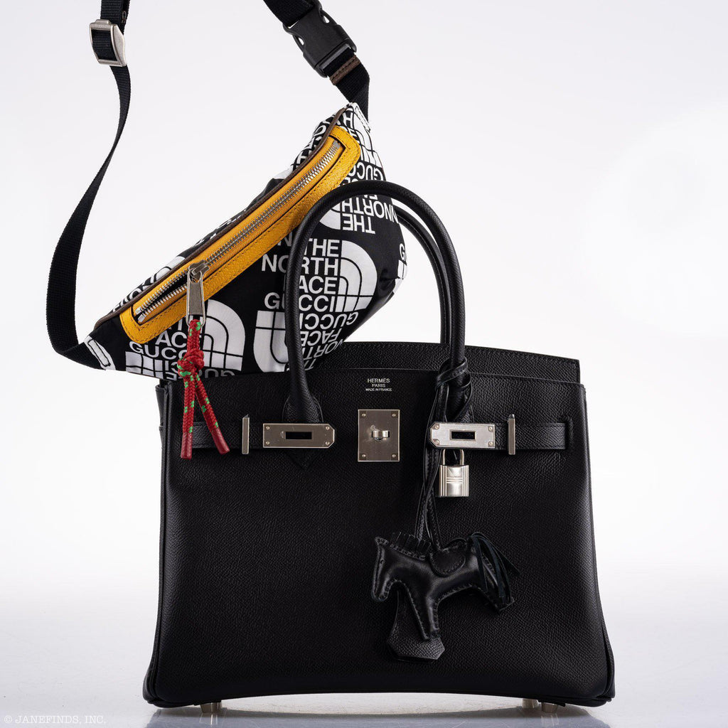 Hermes Birkin 30 Black Epsom Palladium Hardware