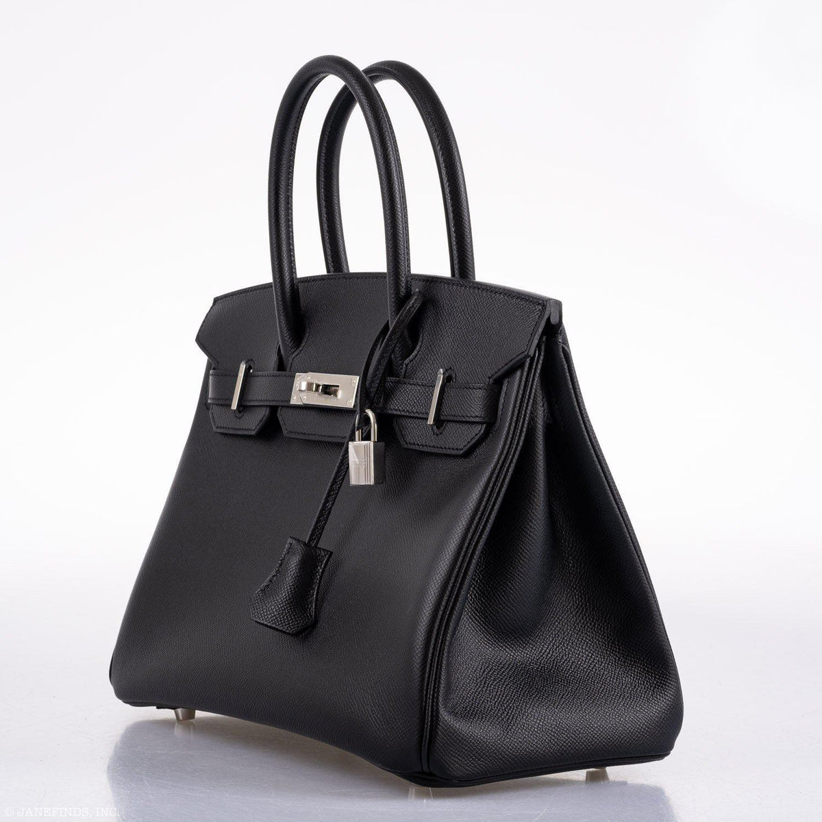 Hermes Birkin 30 Black Epsom Palladium Hardware