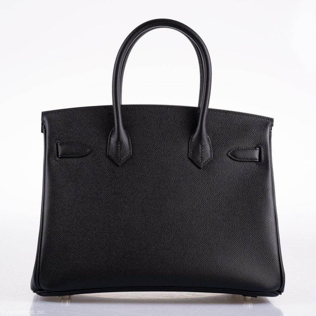 Hermes Birkin 30 Black Epsom Palladium Hardware