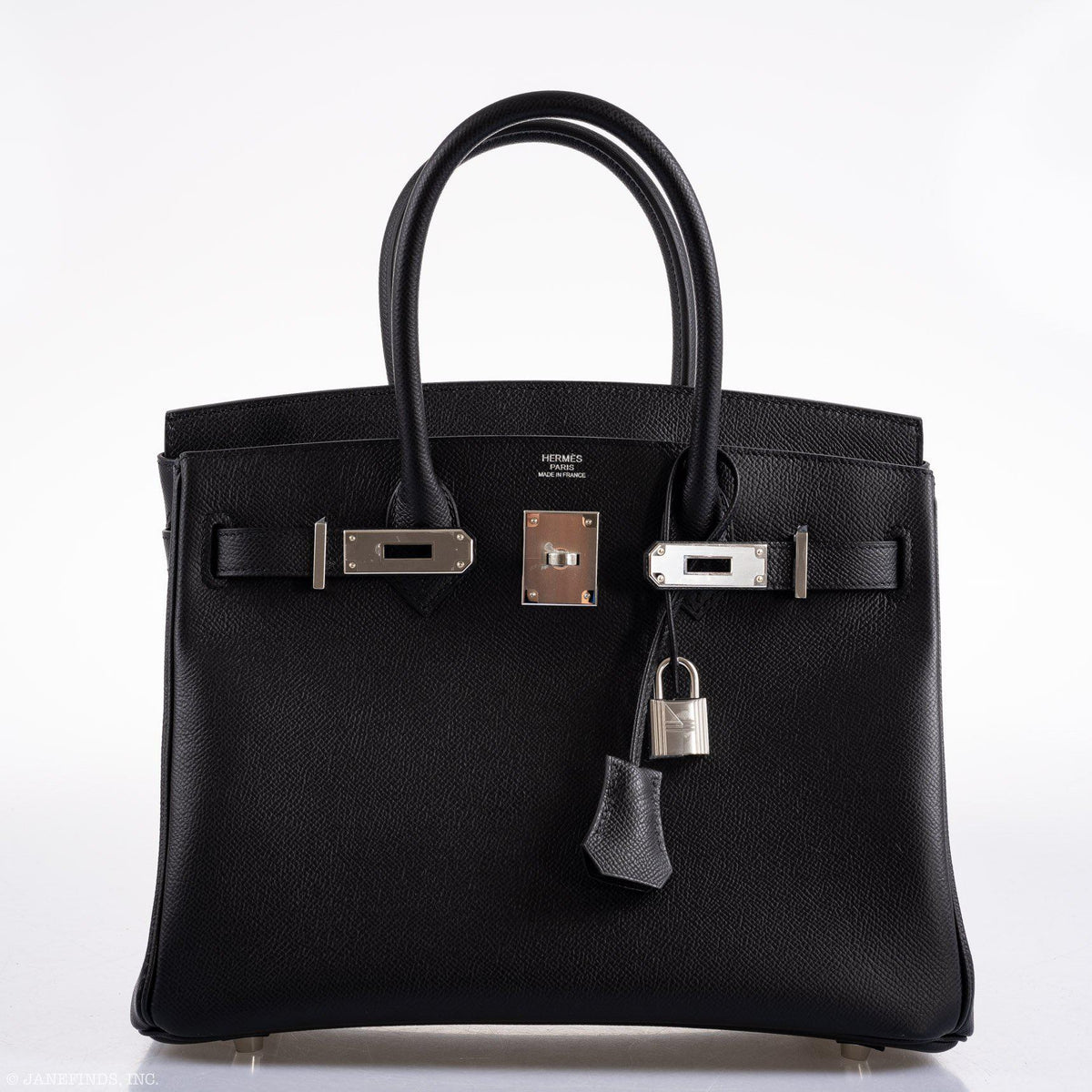 Hermes Birkin 30 Black Epsom Palladium Hardware