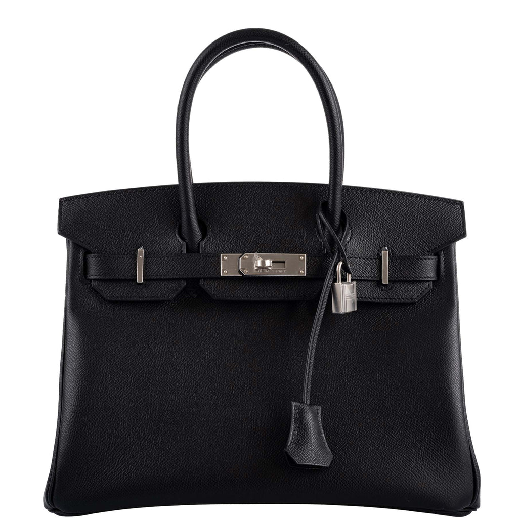 Hermes Birkin 30 Black Epsom Palladium Hardware
