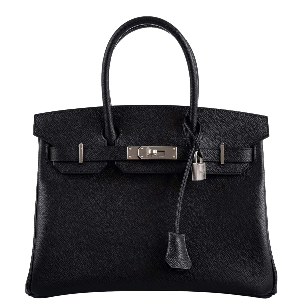 Hermes Birkin 30 Black Epsom Palladium Hardware