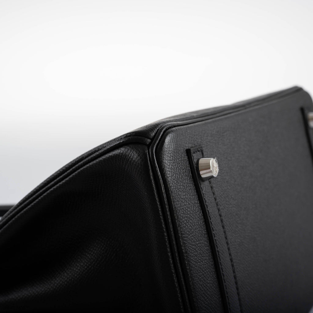 Hermes Birkin 30 Black Epsom with Palladium Hardware