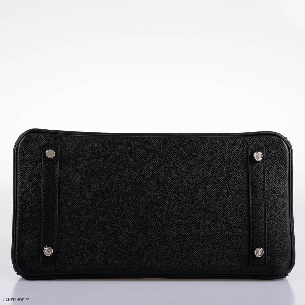 Hermes Birkin 30 Black Epsom with Palladium Hardware