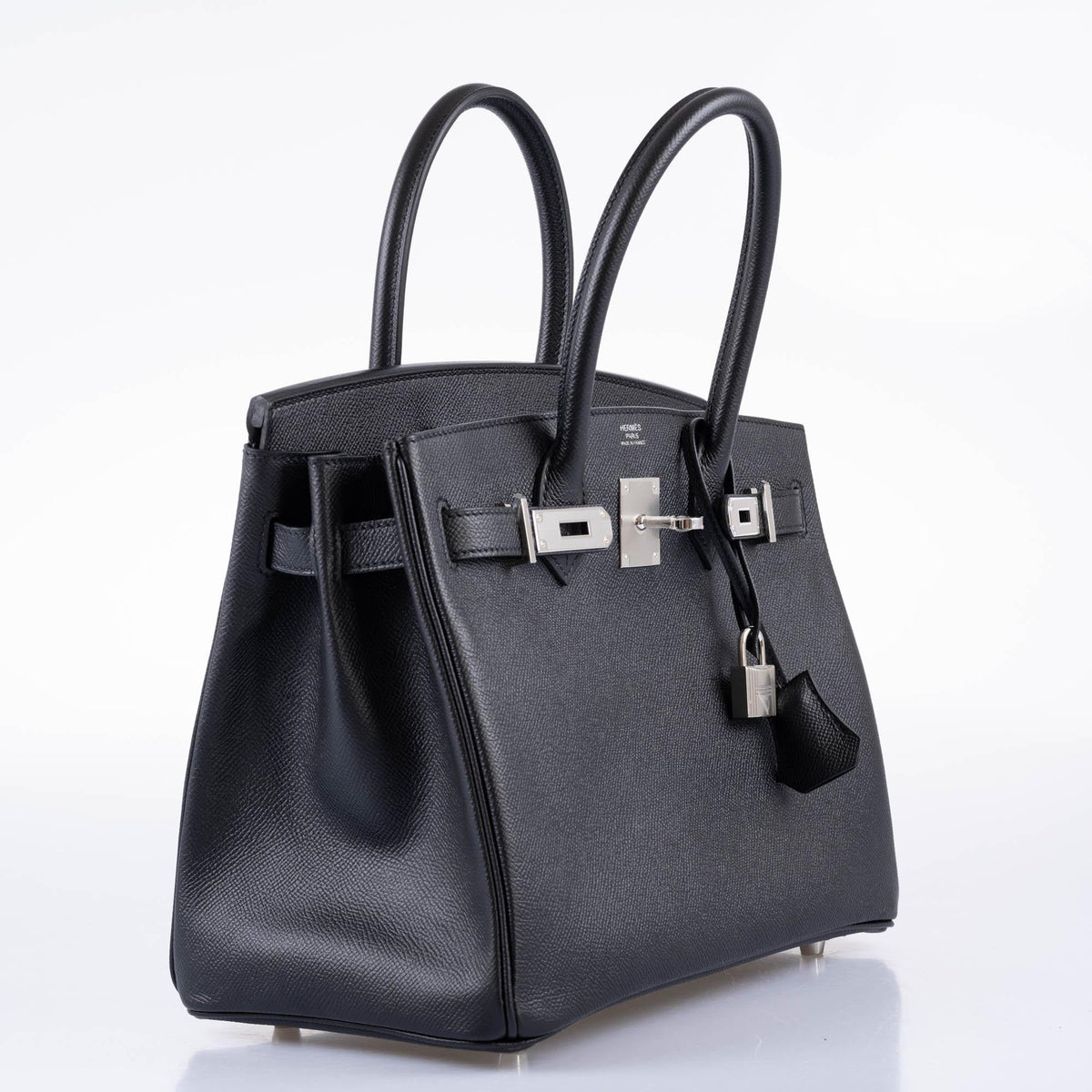 Hermes Birkin 30 Black Epsom with Palladium Hardware