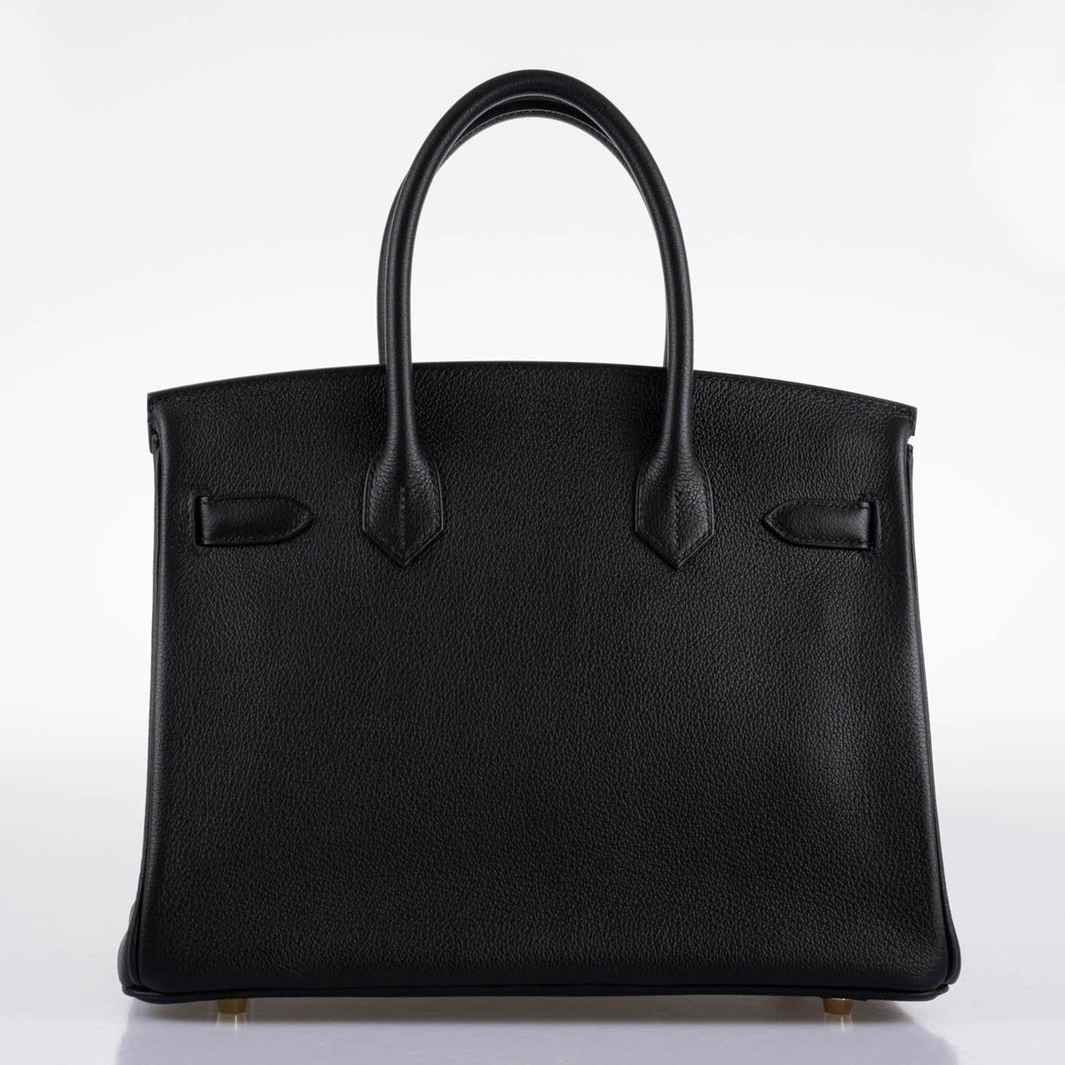 Hermes Birkin 30 Black Navillo Taurillon Leather Gold Hardware