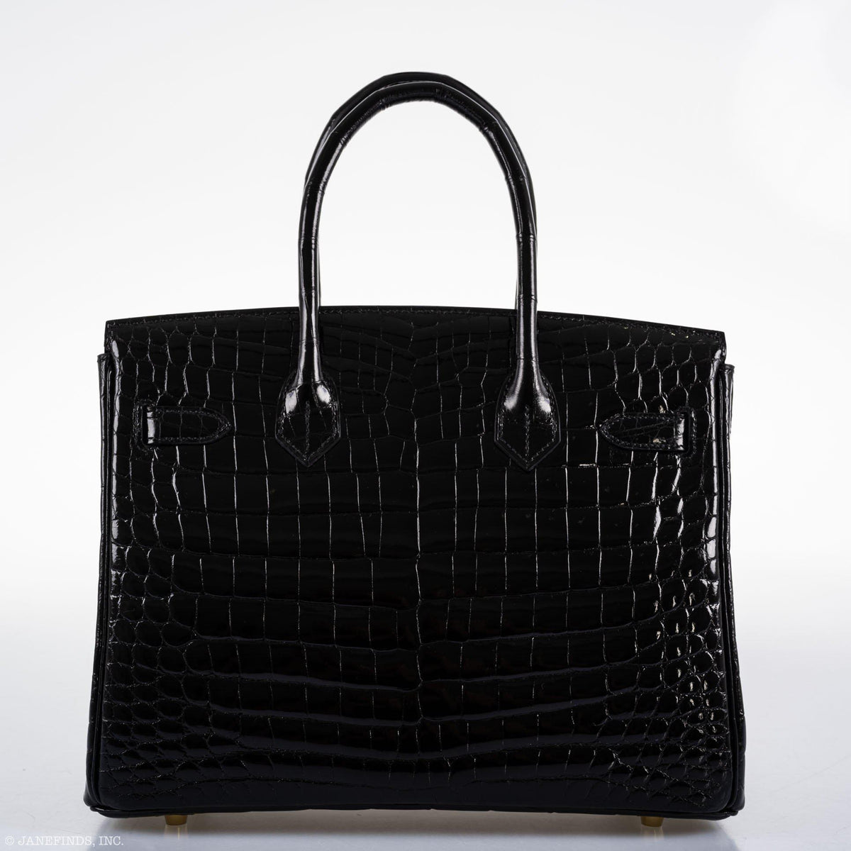 Hermes Birkin 30 Black Nilo Crocodile Gold Hardware