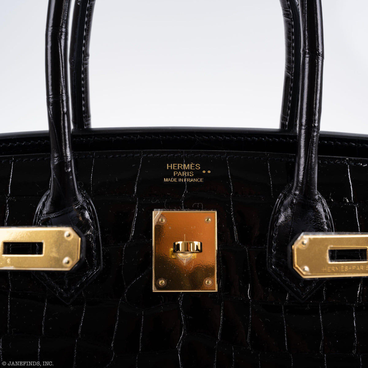 Hermes Birkin 30 Black Nilo Crocodile Gold Hardware