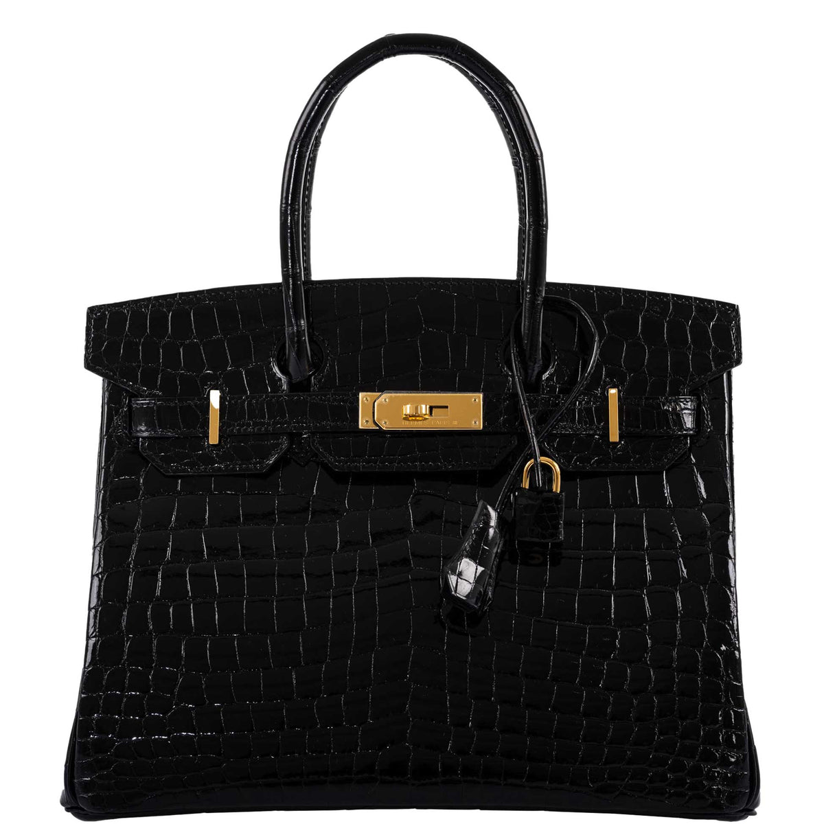 Hermes Birkin 30 Black Nilo Crocodile Gold Hardware