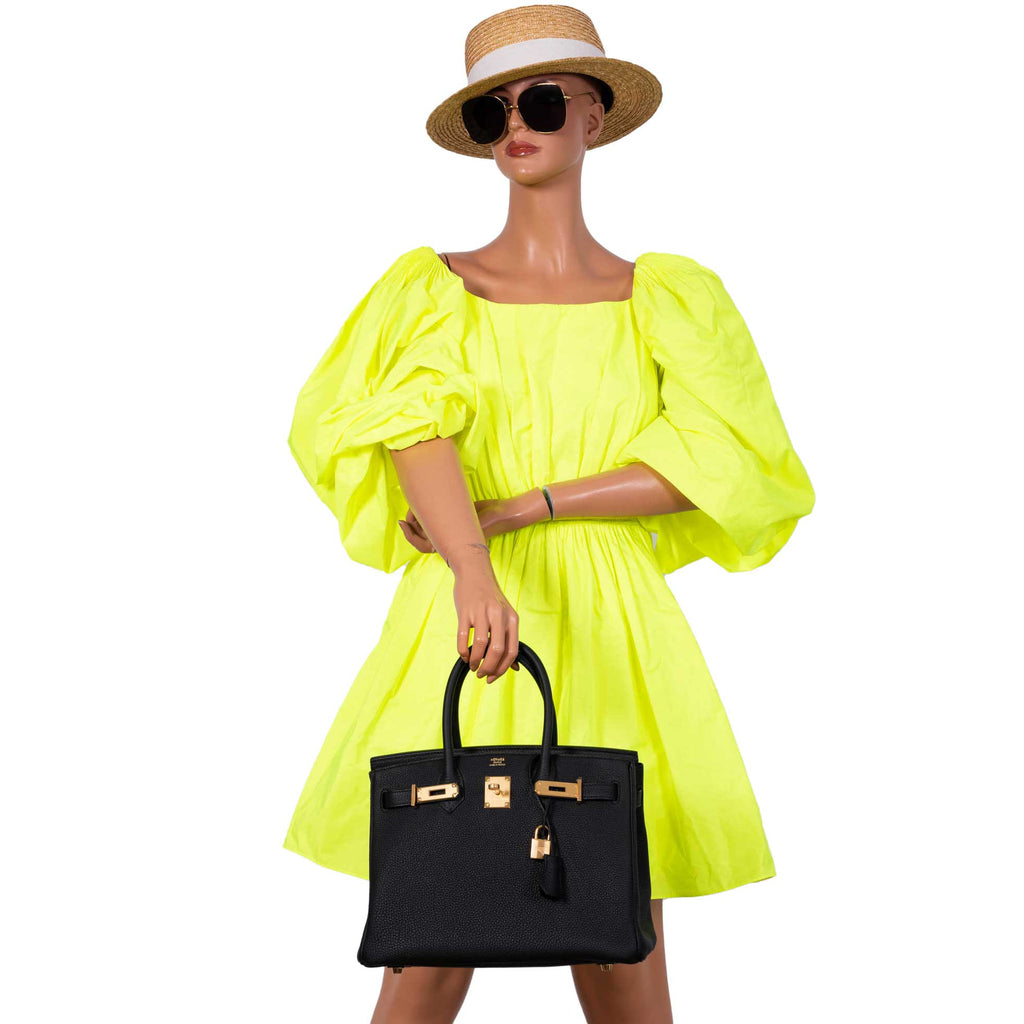 Hermes Birkin 30 Black Togo Gold Hardware