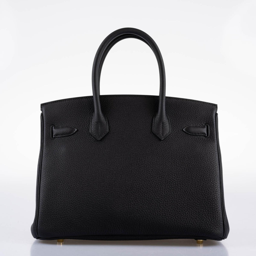 Hermes Birkin 30 Black Togo Gold Hardware