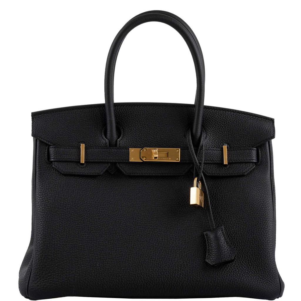 Hermes Birkin 30 Black Togo Gold Hardware
