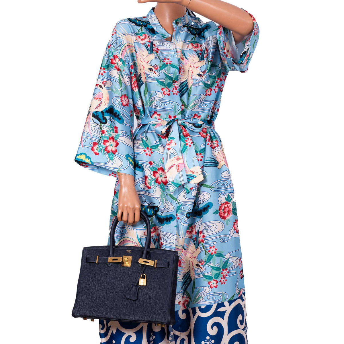 Hermes Birkin 30 Bleu (Blue) Nuit Togo with Gold Hardware