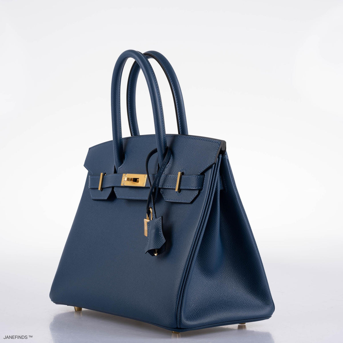 Hermes Birkin 30 Deep Blue Epsom with Gold Hardware