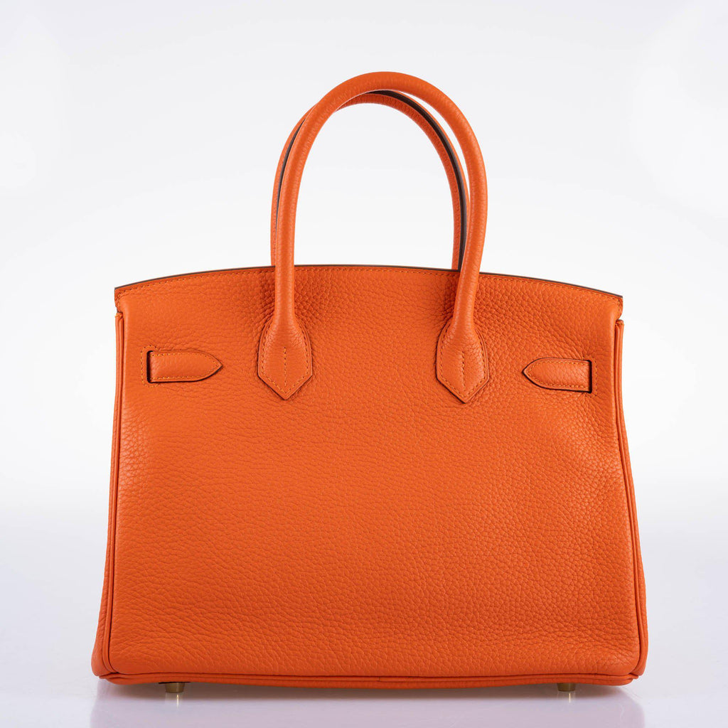 Hermes Birkin 30 Feu Togo Gold Hardware