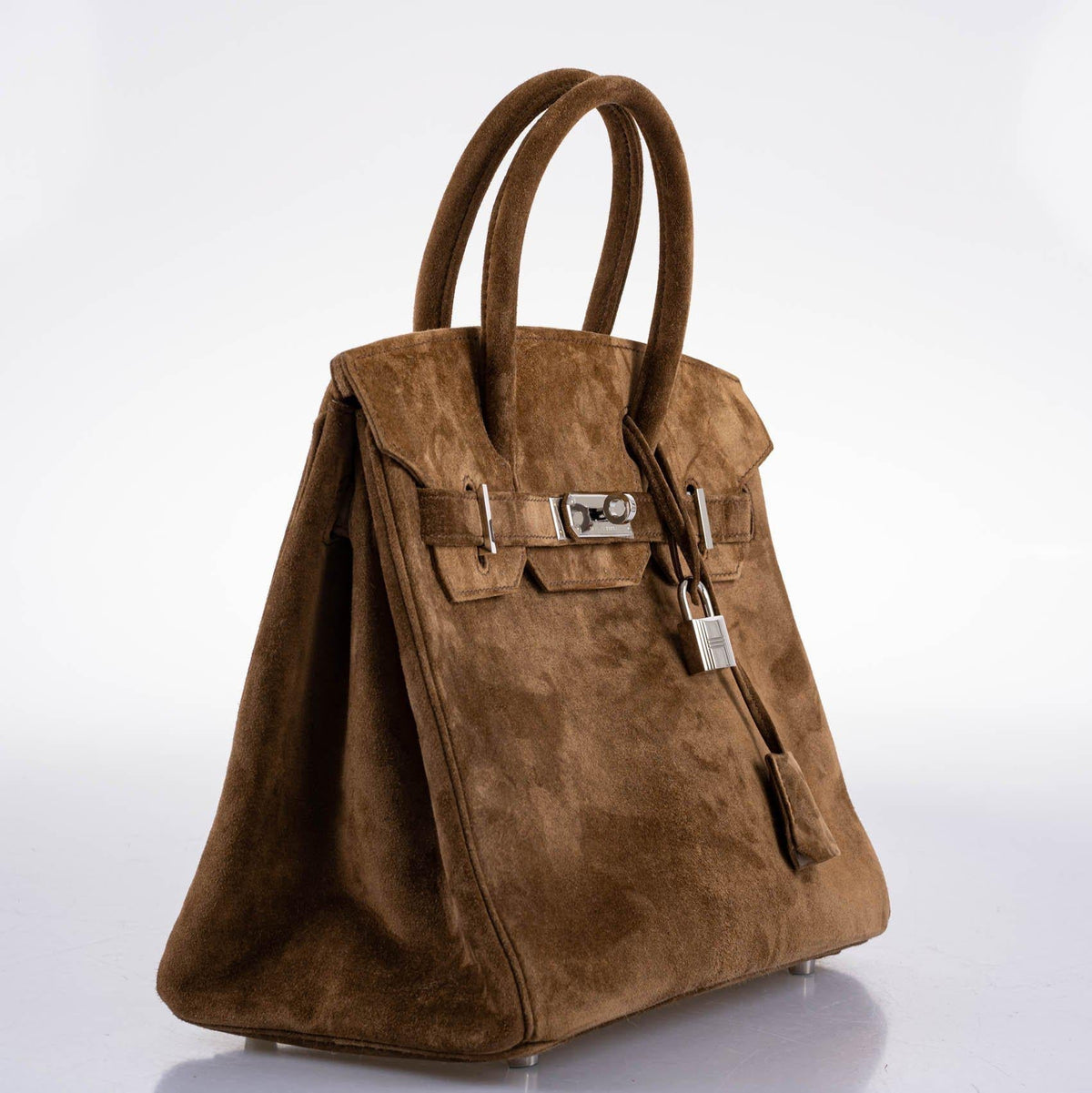 Hermes Birkin 30 Gold Veau Doblis Suede Palladium Hardware