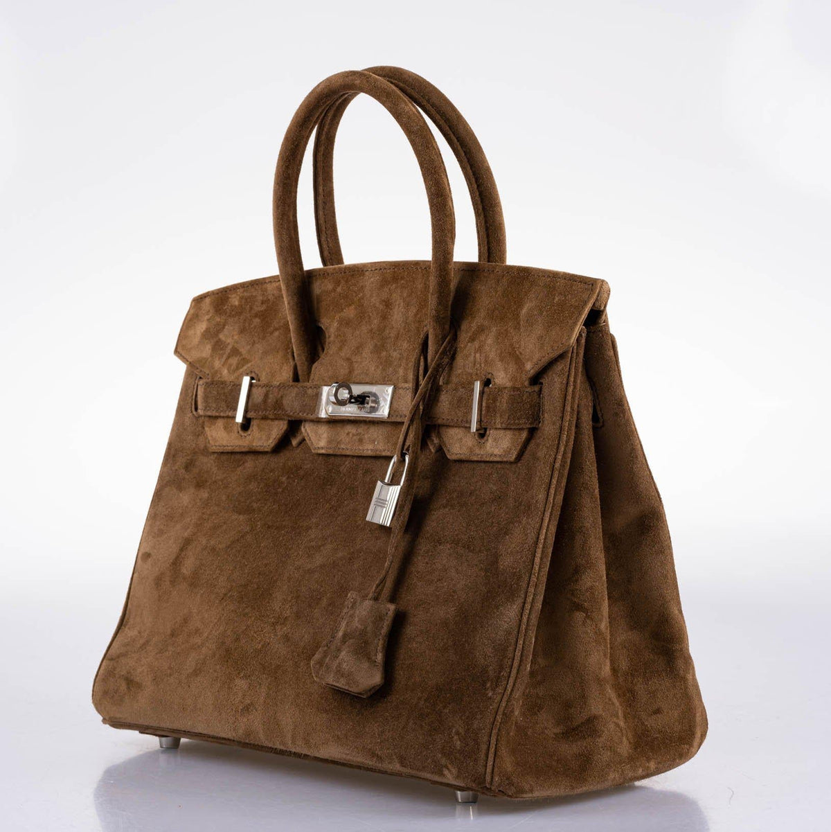 Hermes Birkin 30 Gold Veau Doblis Suede Palladium Hardware