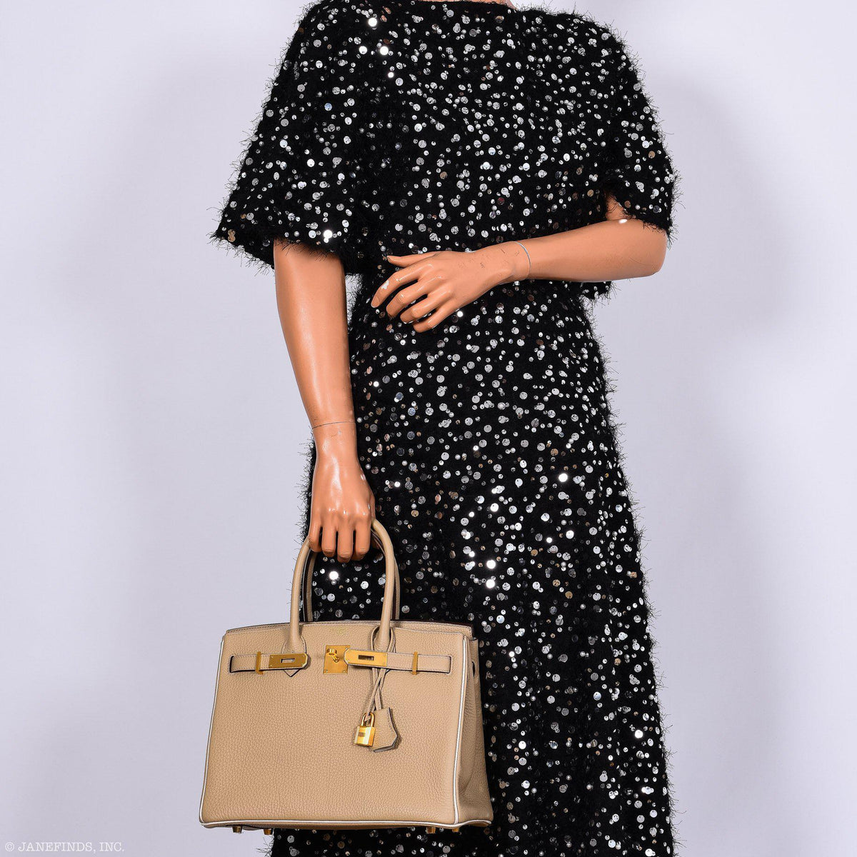 Hermes Birkin 30 HSS Trench & Craie Piping Togo Brushed Gold Hardware