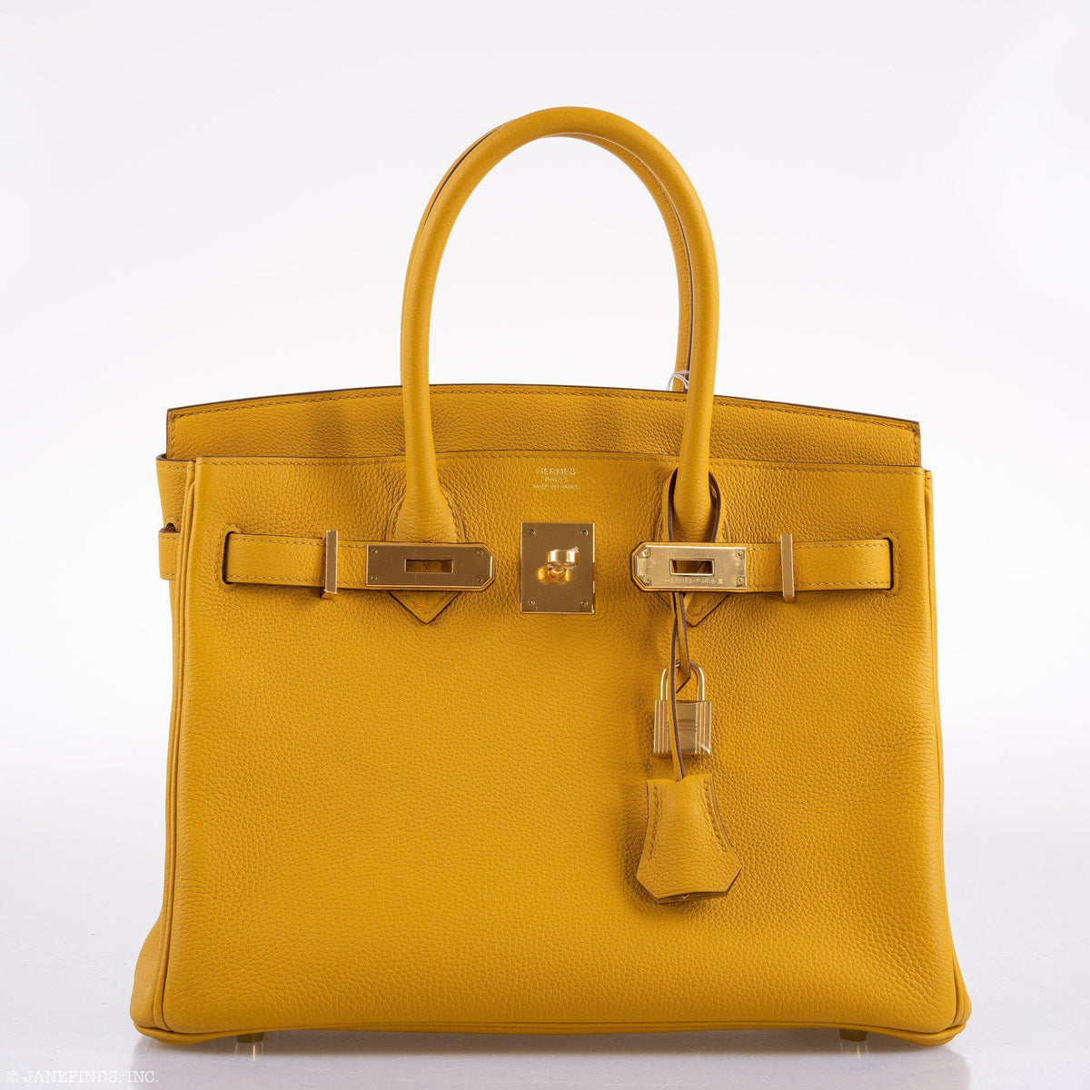 Hermes Birkin 30 Jaune Ambre Togo Gold Hardware