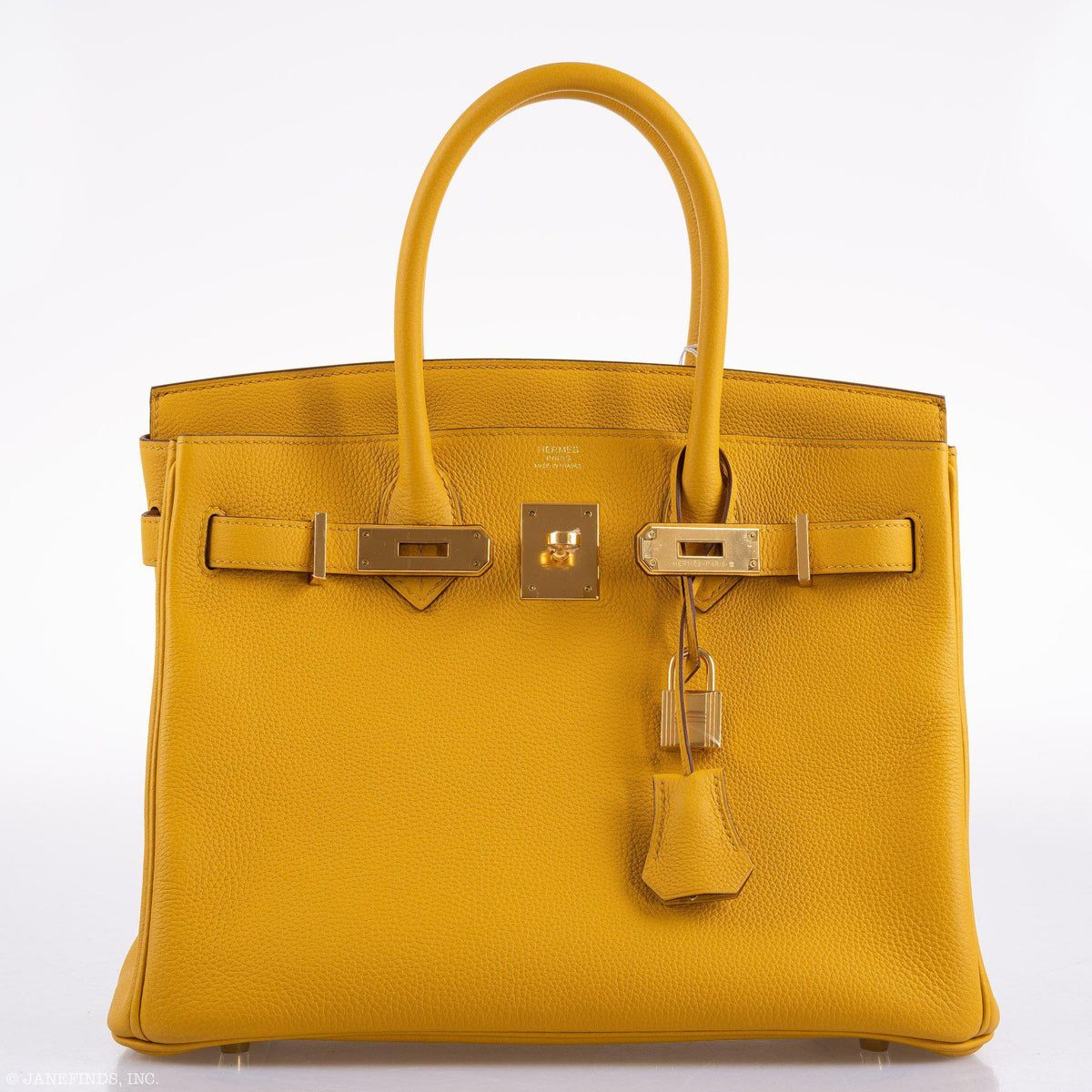 Hermes Birkin 30 Jaune Ambre Togo Gold Hardware